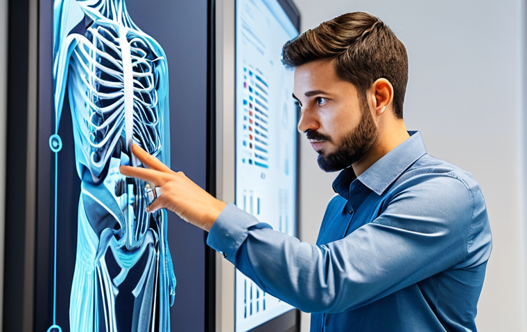 A diverse team of two professional mechanical design engineers, one male and one female, fully clothed in modest business casual attire, collaborating intently in a bright, modern design studio. They are looking at a large, interactive digital display showing intricate 3D mechanical designs and data visualizations. The atmosphere is innovative and forward-thinking. Professional photography, high detail, perfect anatomy, correct proportions, natural pose, well-formed hands, proper finger count, natural body proportions, safe for work, appropriate content, fully clothed, modest, family-friendly.