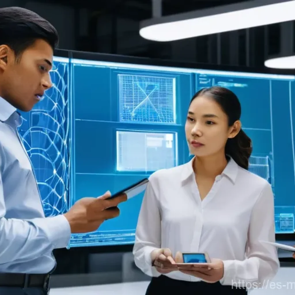 기계설계기사 실무에서의 설계 도면 오류 사례 - **Prompt:** A diverse team of four mechanical engineers (two men, two women of varying ethnicities) ...